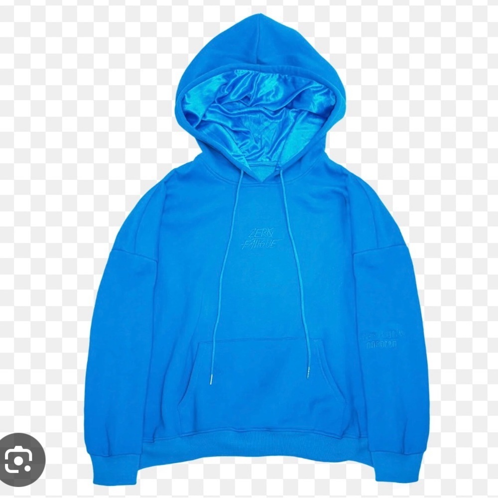 ZERO FATIGUE SILK PILLOW LINED HOODIE BAE BLUE - XL